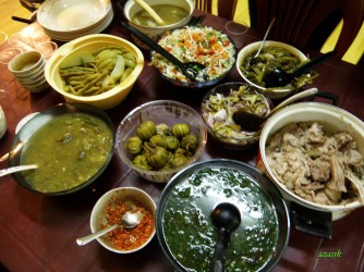 Delicious local food of the seven sisters in India