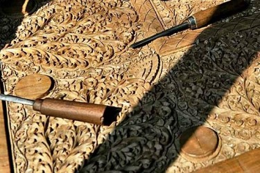 Kashmiri Walnut Wood Carving